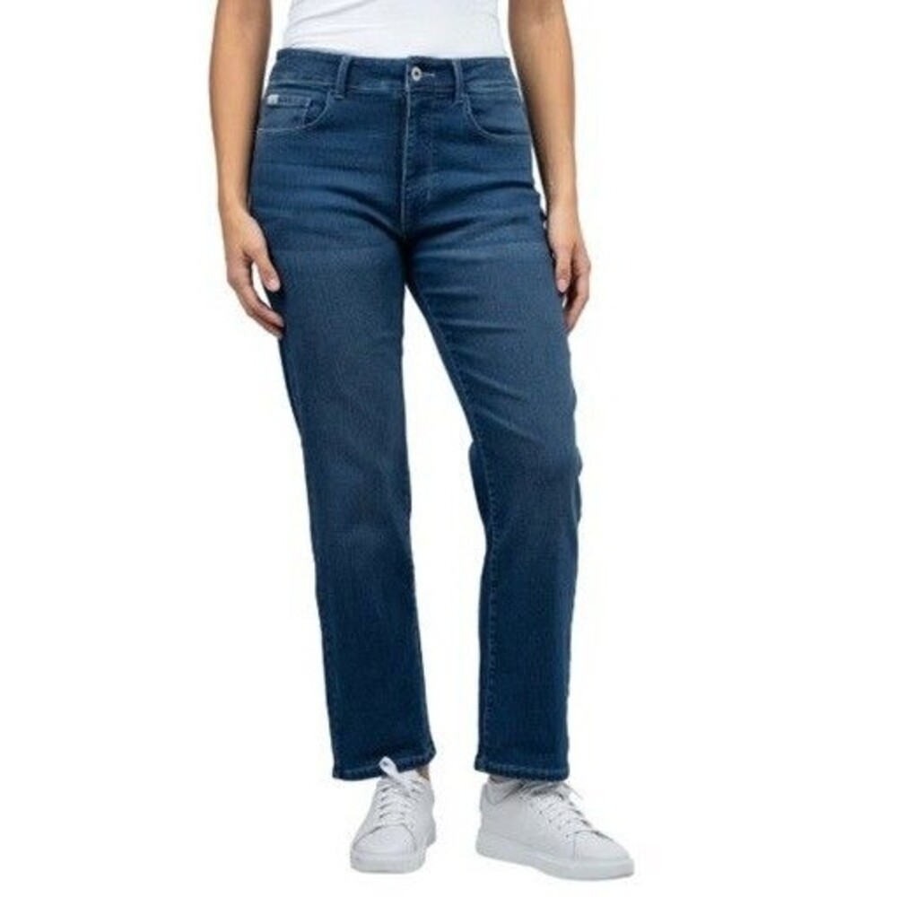 Jach's Girlfriend Women's Knit Denim Jean Dark Blue Size 16 NWOT